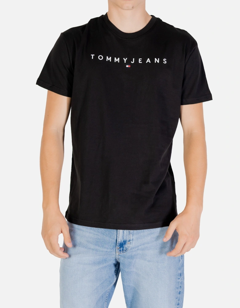 Organic Cotton Printed T-shirt with Round Neck and Short Sleeves