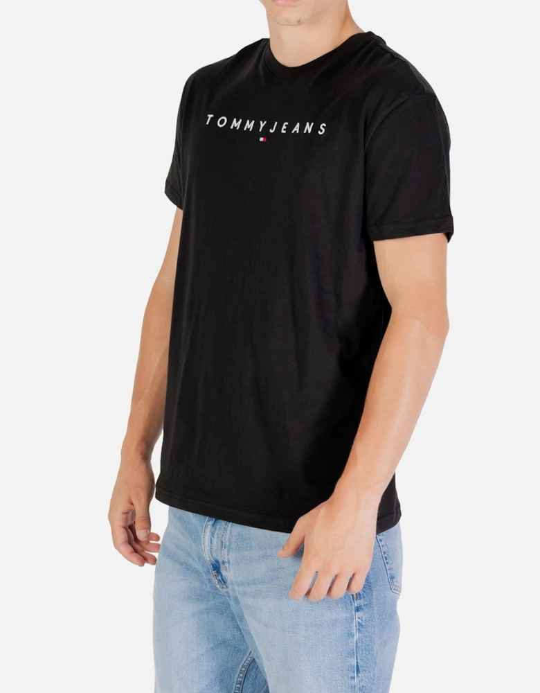 Organic Cotton Printed T-shirt with Round Neck and Short Sleeves