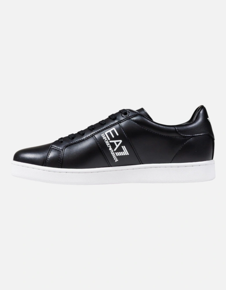 Leather Lace-Up Sneakers with Rubber Sole