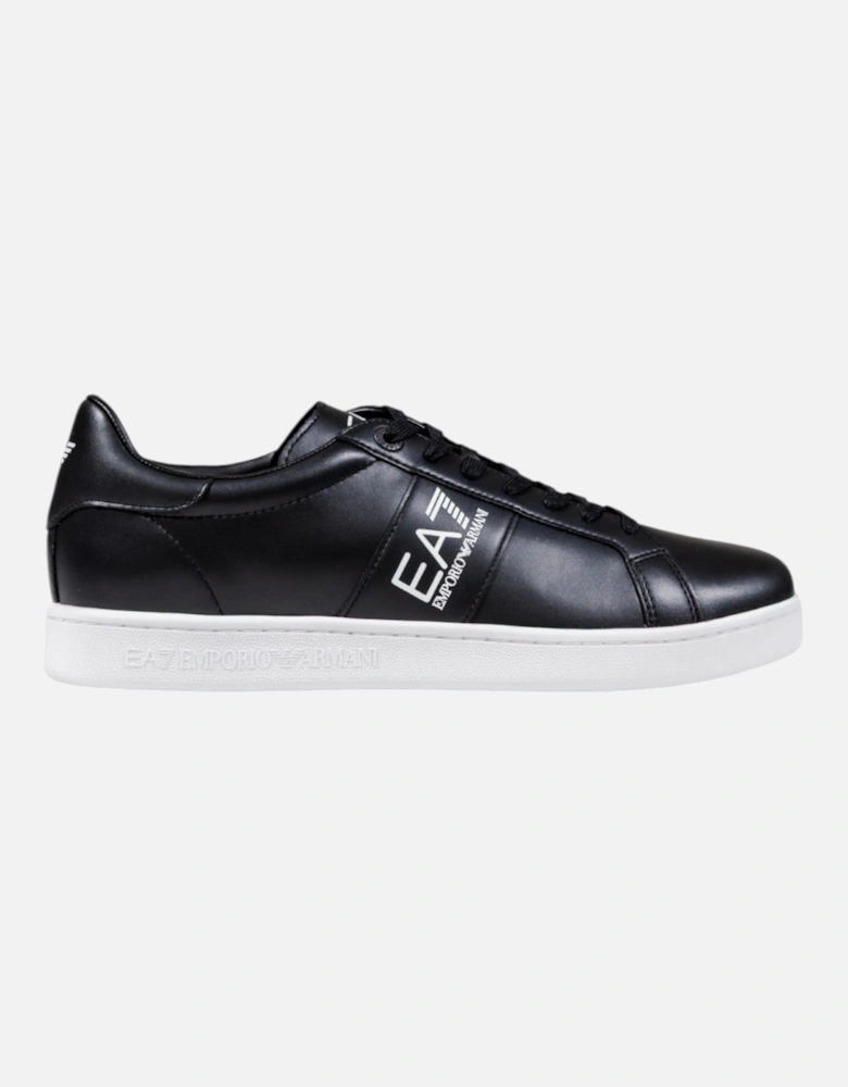 Leather Lace-Up Sneakers with Rubber Sole