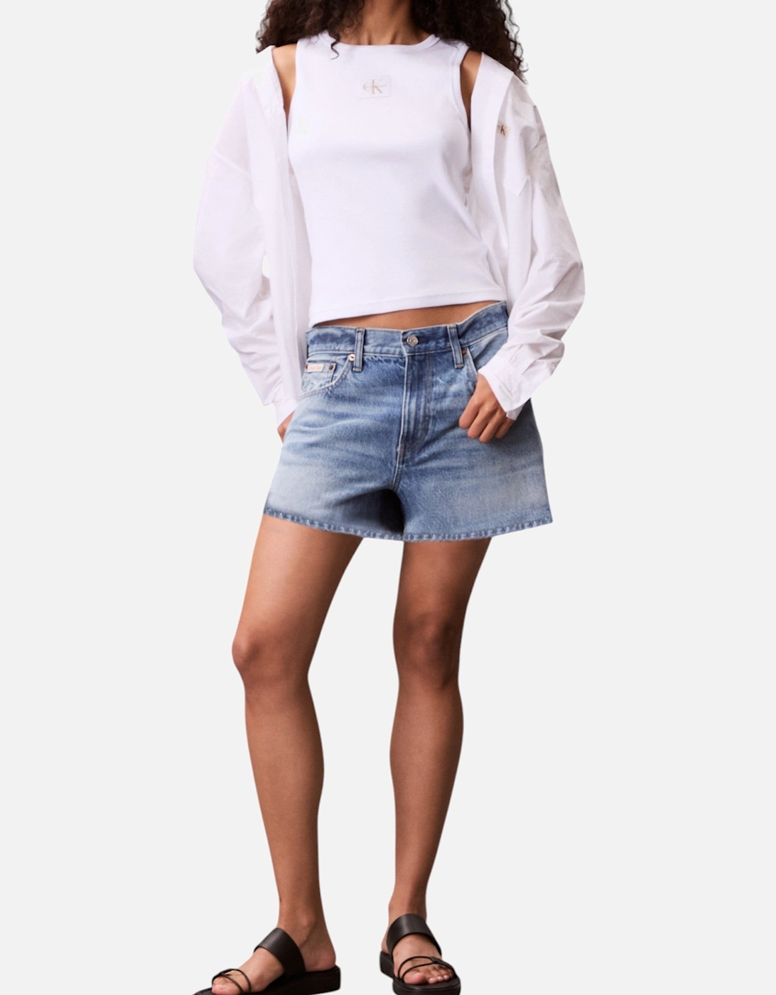 Sleeveless Round Neck Cotton Tank Top