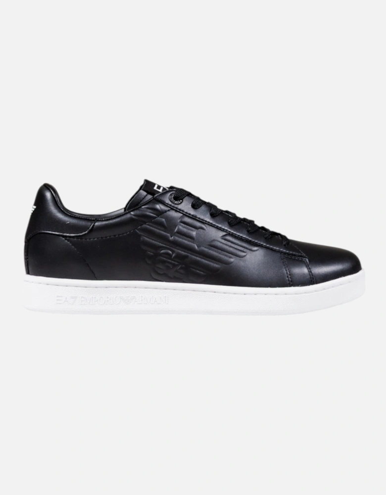 Leather Lace-Up Sneakers with Rubber Sole