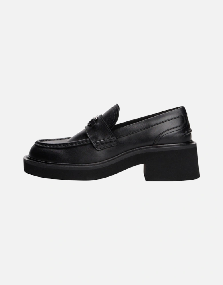 Leather Rubber Sole Moccassin