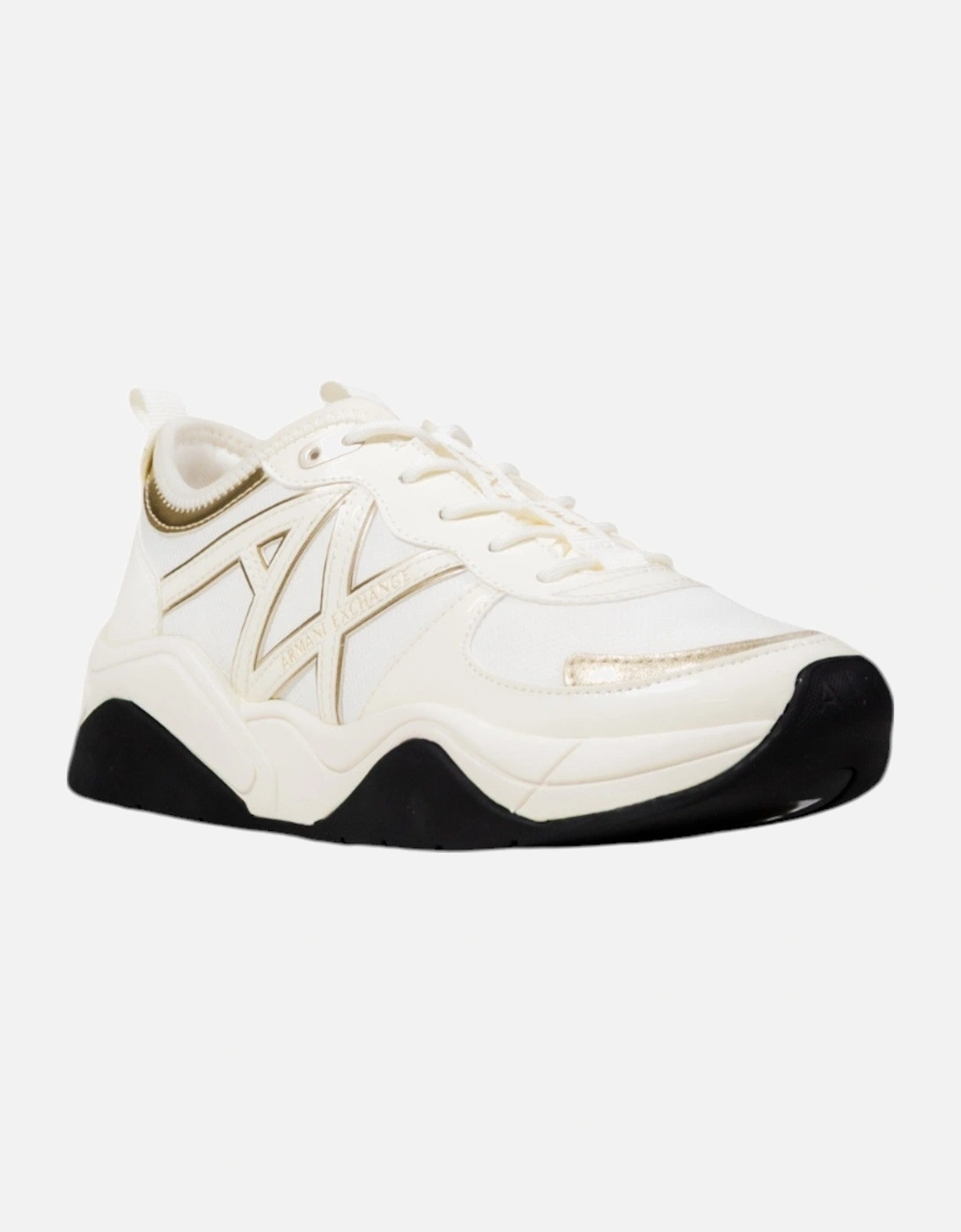 Lace-Up Rubber Sole Polyester Sneakers