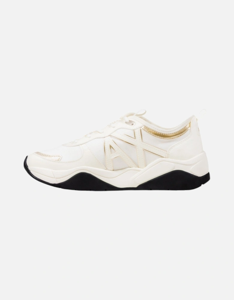 Lace-Up Rubber Sole Polyester Sneakers