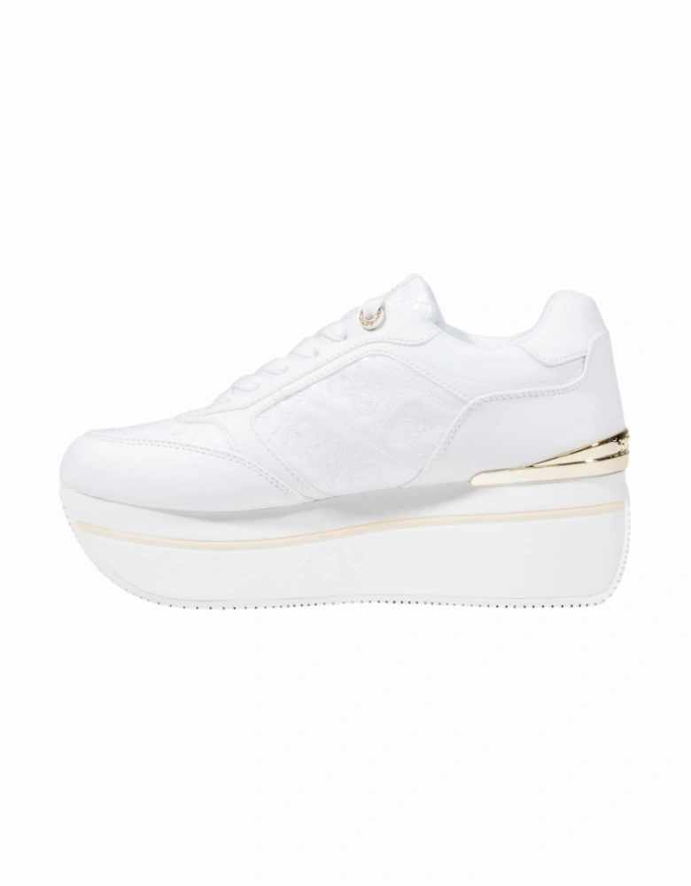 Sporty Platform Lace-Up Sneakers