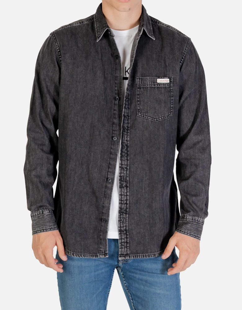 Long Sleeve Button-Up Cotton Shirt