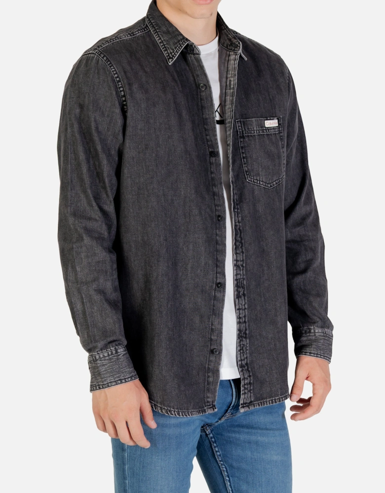 Long Sleeve Button-Up Cotton Shirt