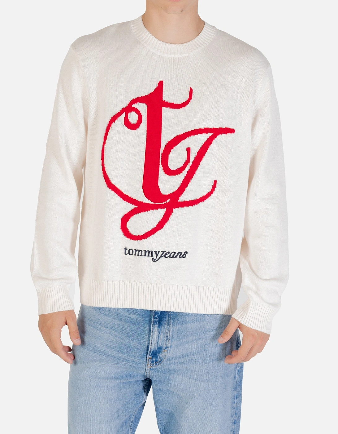 Organic Cotton Printed Knitwear with Round Neck and Long Sleeves, 4 of 3