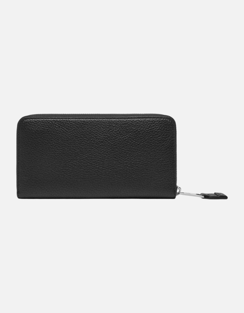 Zip Fastening Faux Leather Wallet with Inside Pockets