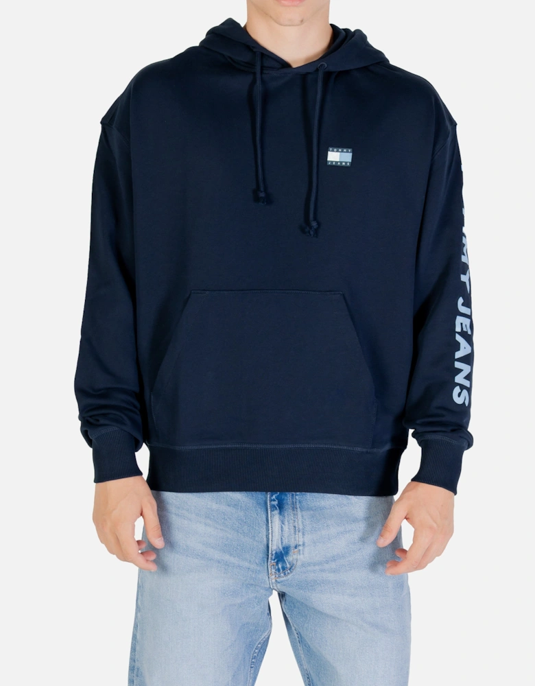 Printed Hooded Sweatshirt with Front Pockets