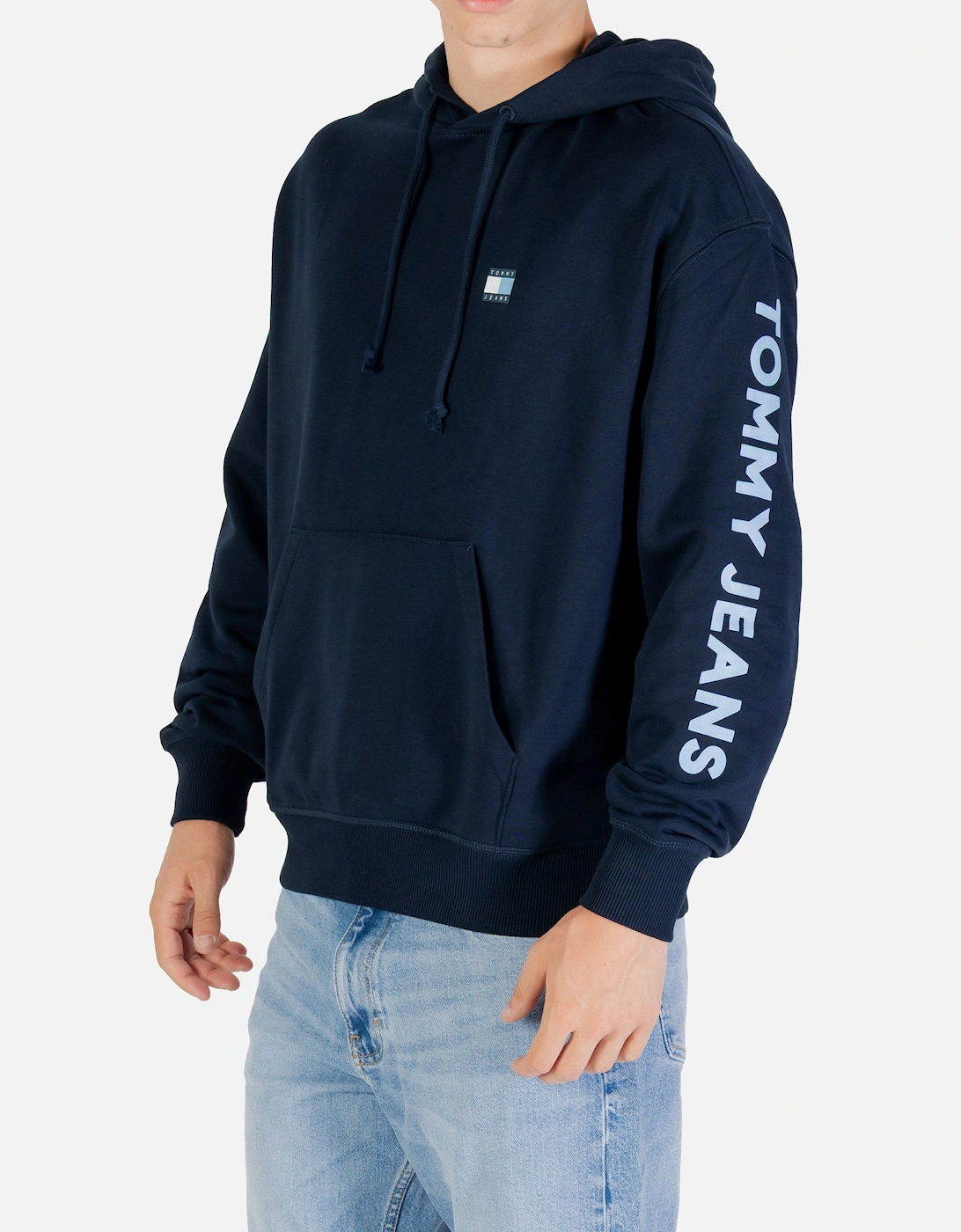 Printed Hooded Sweatshirt with Front Pockets