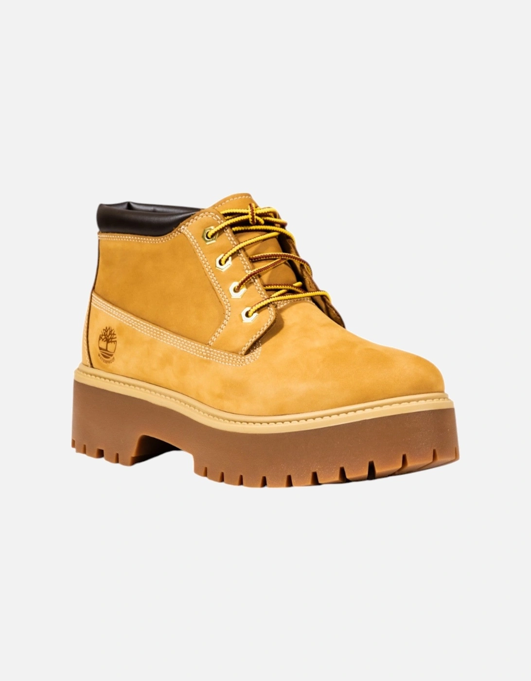 Ankle Leather Lace-Up Boots