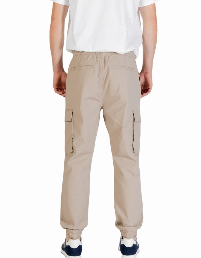 Tailored Trousers with Zip and Button Fastening