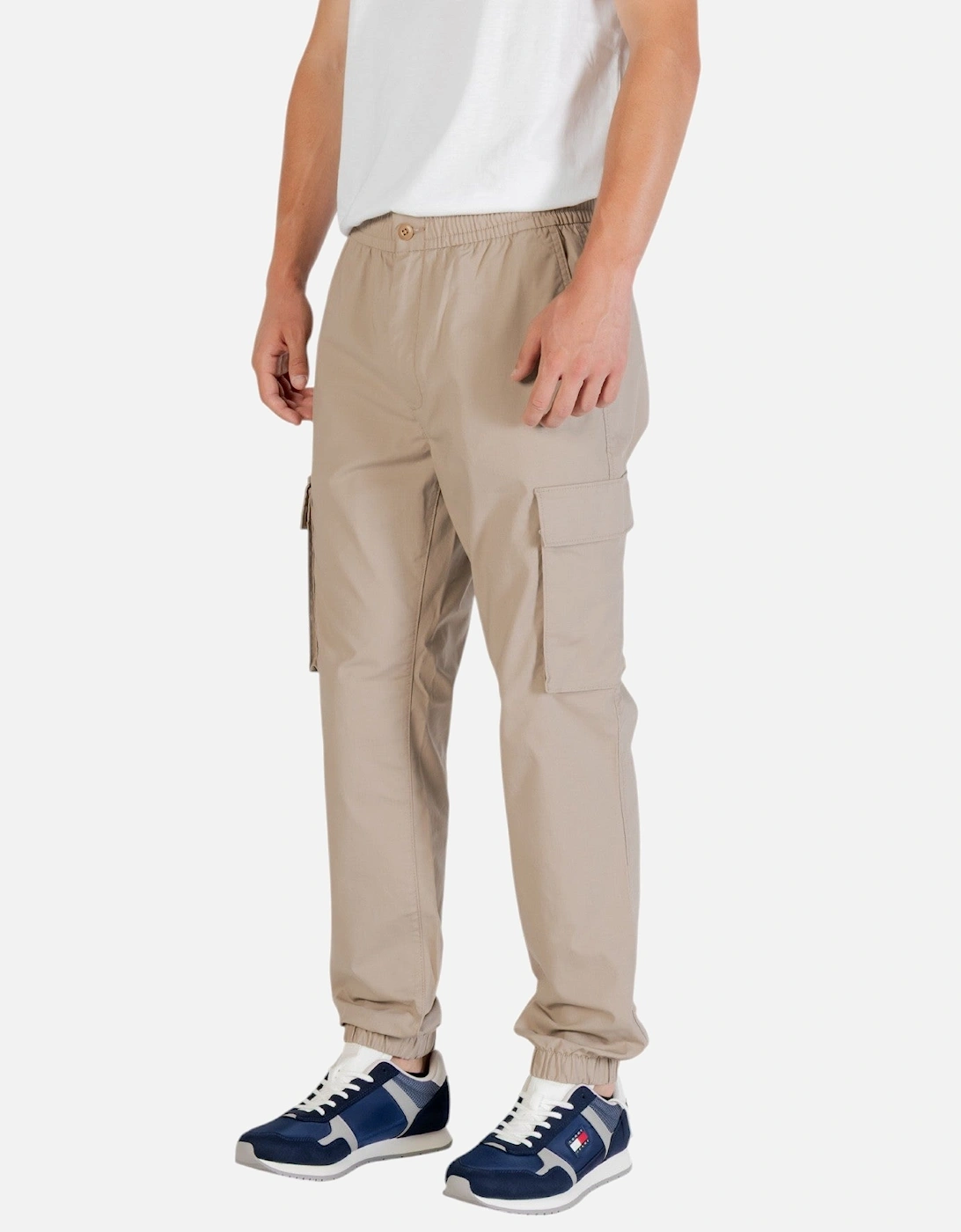 Tailored Trousers with Zip and Button Fastening
