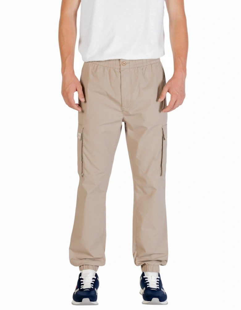 Tailored Trousers with Zip and Button Fastening