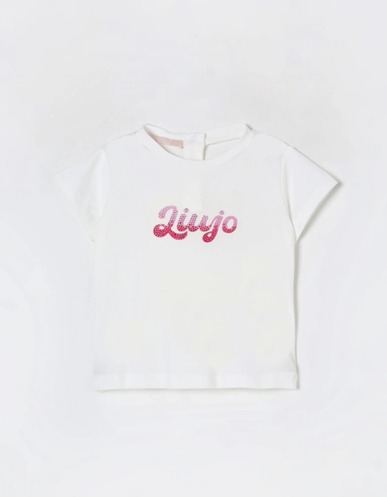 Girls Short Sleeve Rhinestone TShirt