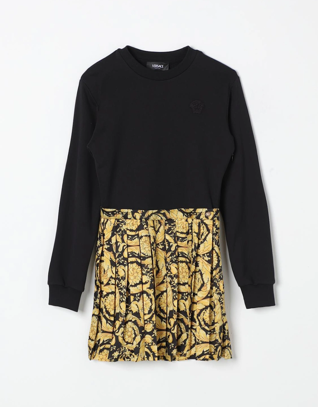 Pleated Skirt Dress Baroque Print, 4 of 3