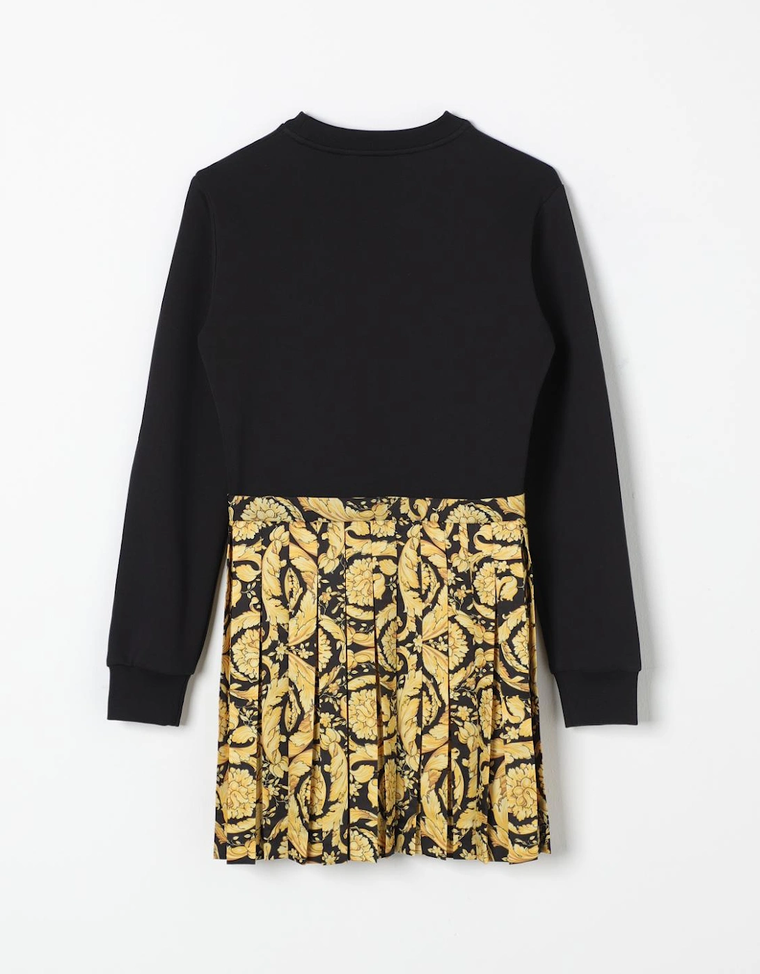 Pleated Skirt Dress Baroque Print