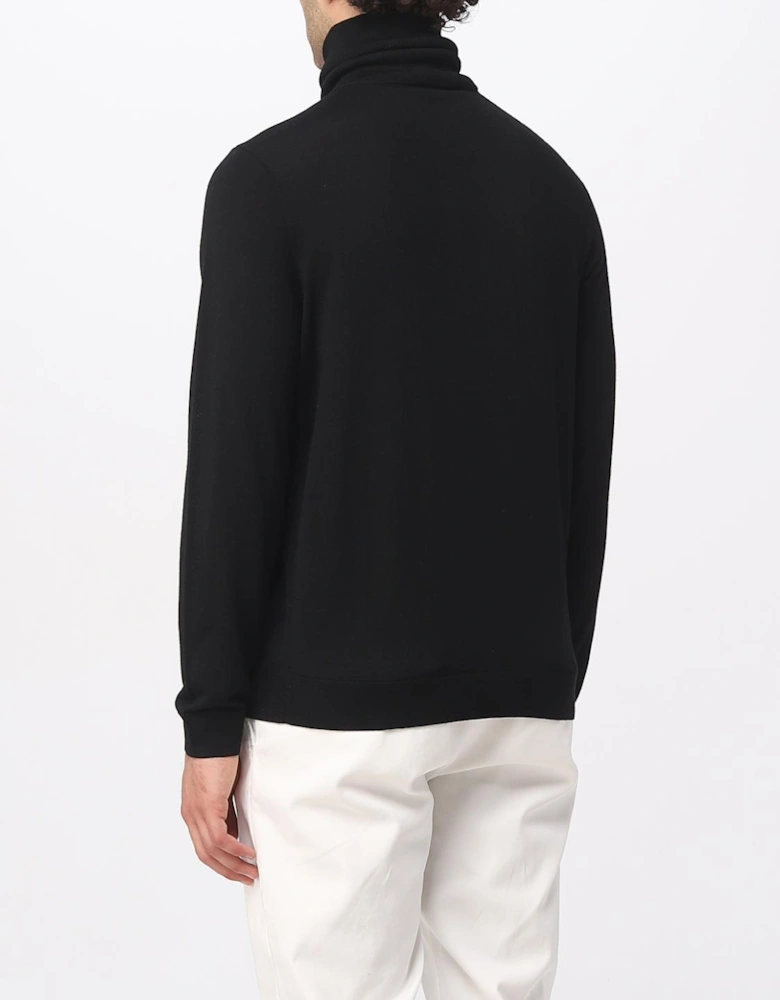 Merino Wool HalfZip Knit Sweater