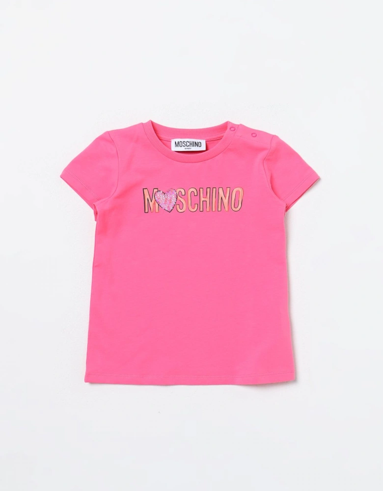 Sequined Heart Graphic Tee