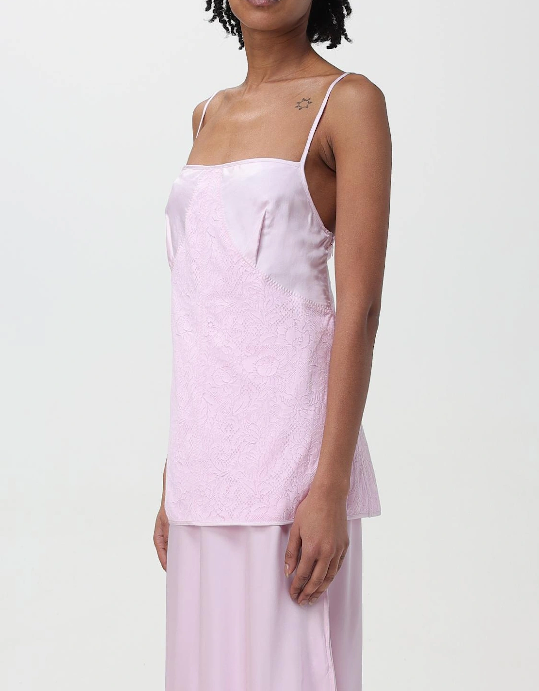 Lace Overlay Slip Dress