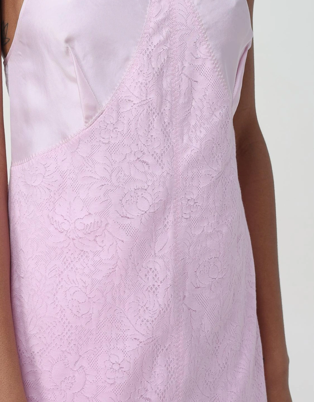 Lace Overlay Slip Dress