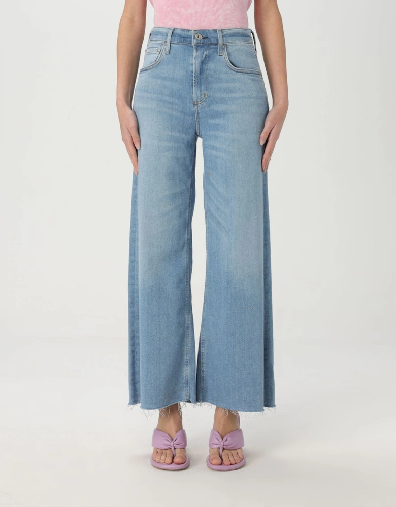 Clara Wide Leg Raw Hem Jeans
