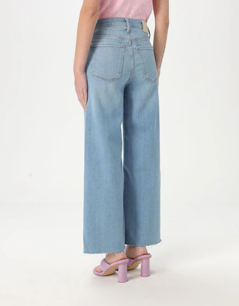Clara Wide Leg Raw Hem Jeans