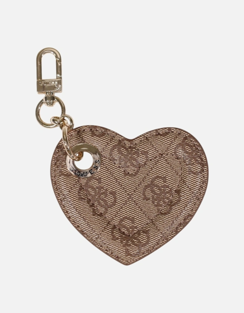 Heart Monogram Keychain