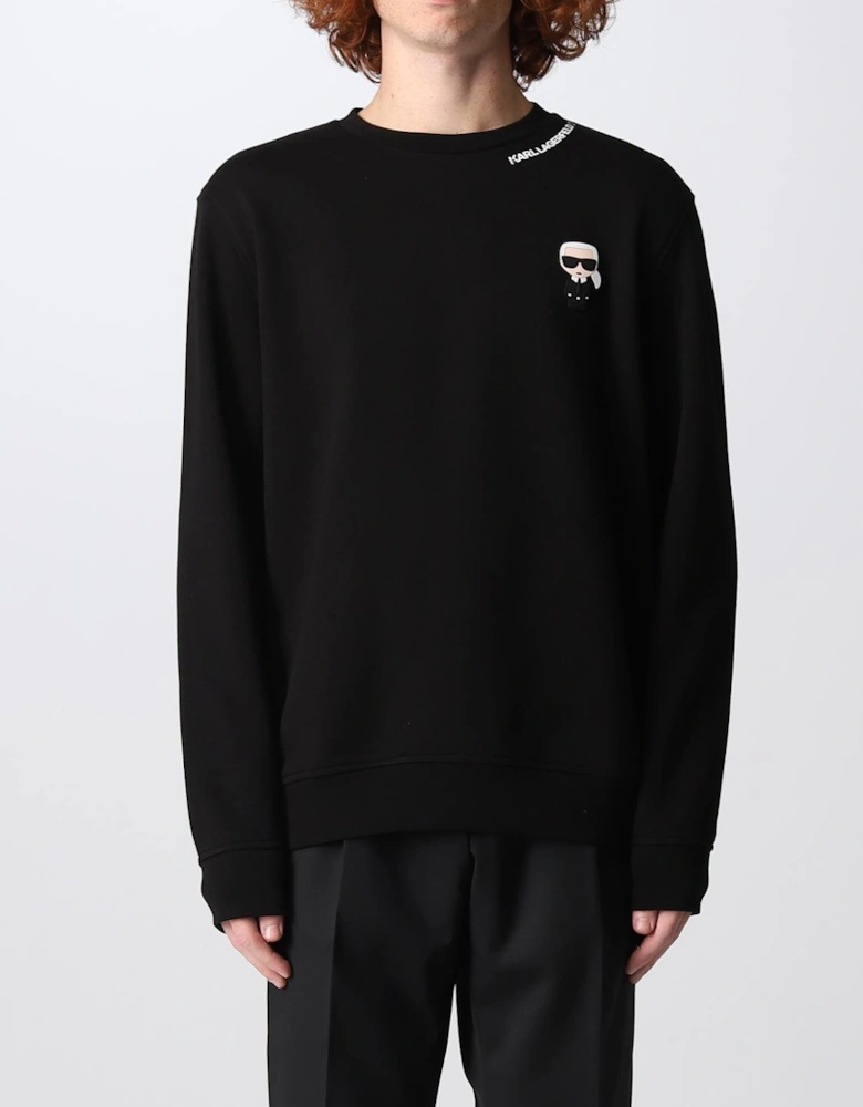 Classic Crewneck Sweatshirt with Iconic Logo Detailing
