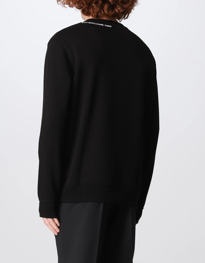 Classic Crewneck Sweatshirt with Iconic Logo Detailing
