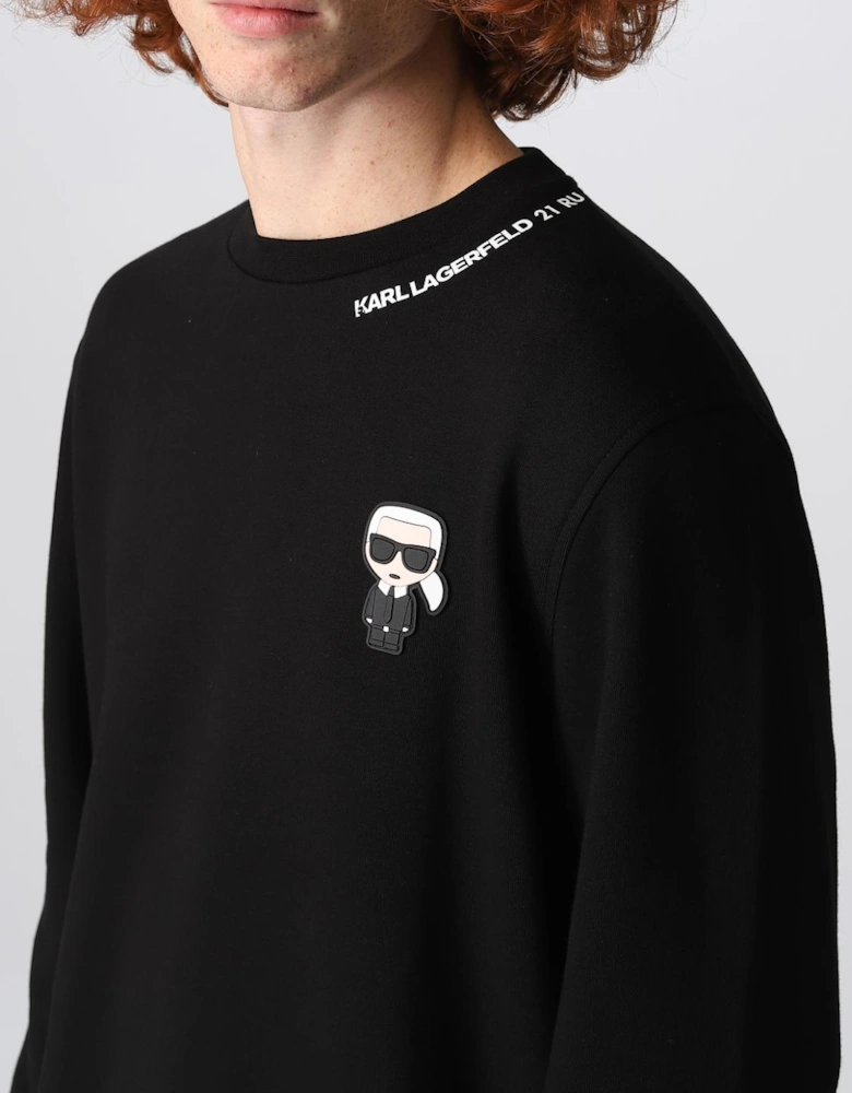 Classic Crewneck Sweatshirt with Iconic Logo Detailing