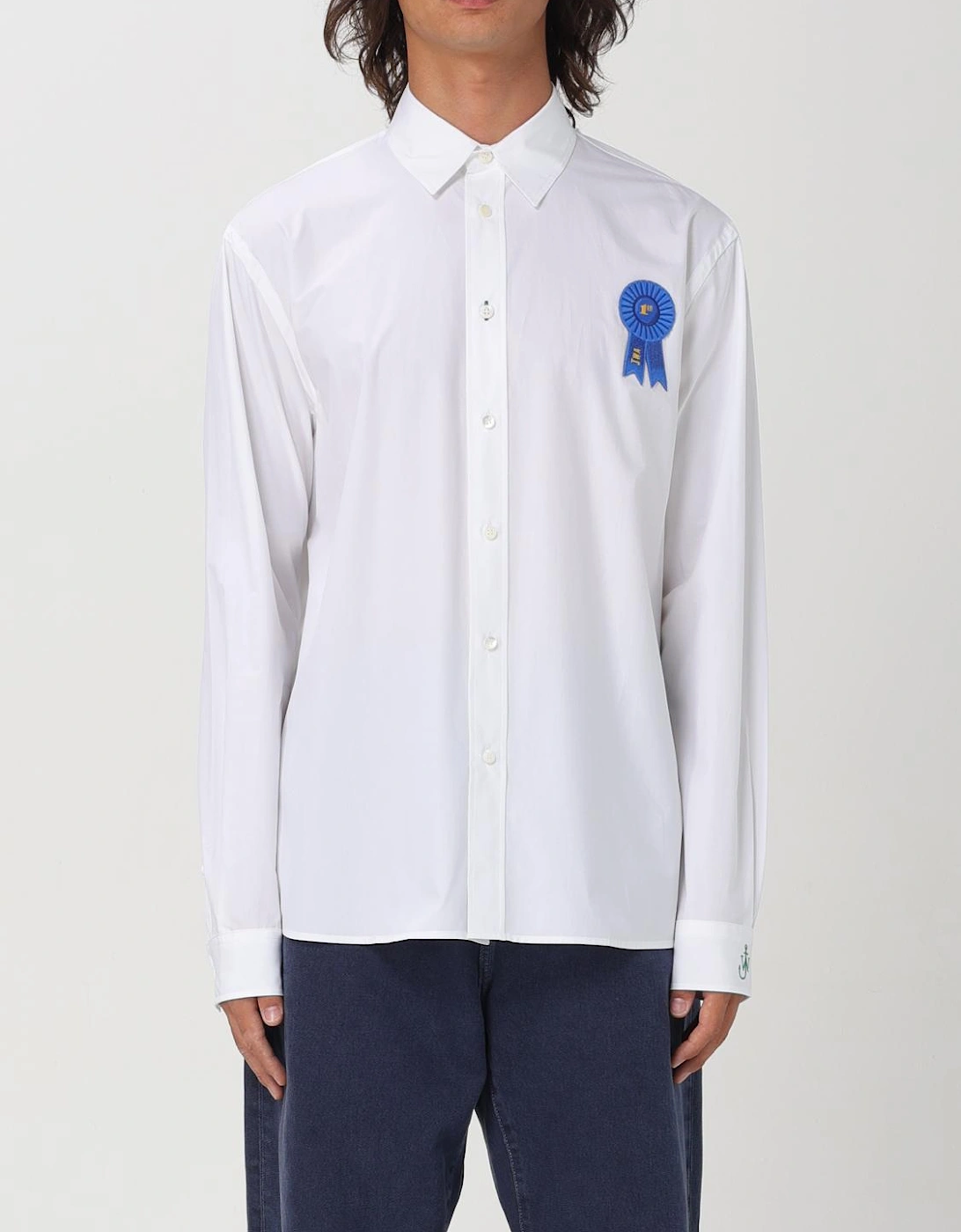 Long Sleeve Poplin Shirt with Ribbon Detail, 6 of 5