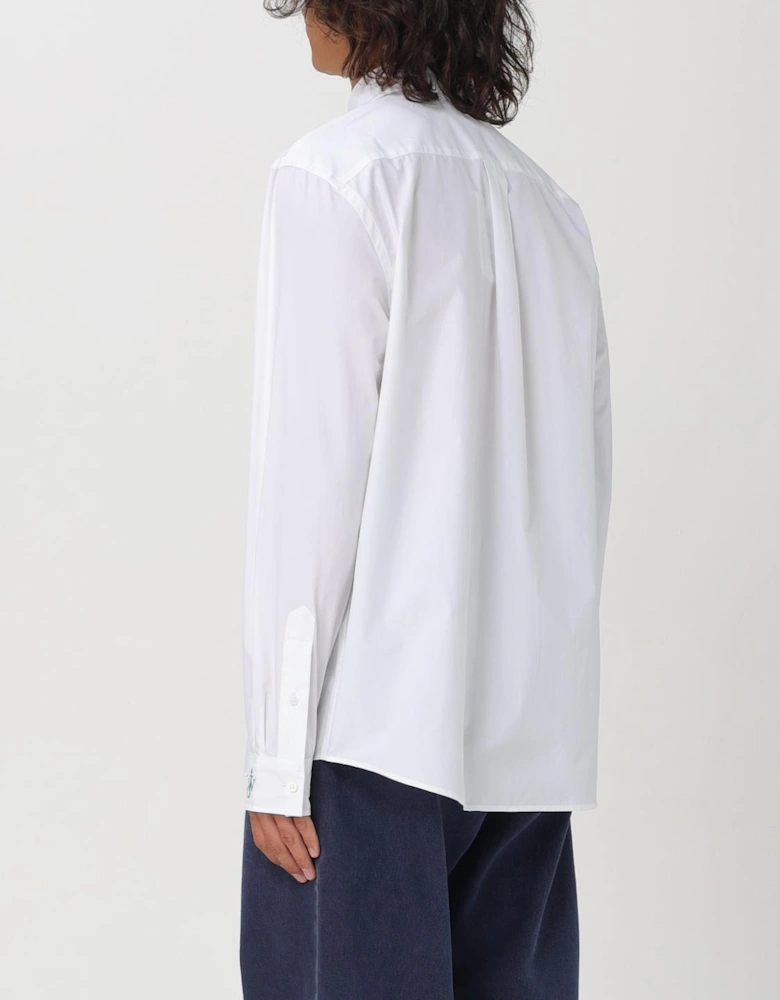 Long Sleeve Poplin Shirt with Ribbon Detail