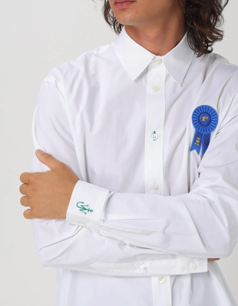 Long Sleeve Poplin Shirt with Ribbon Detail