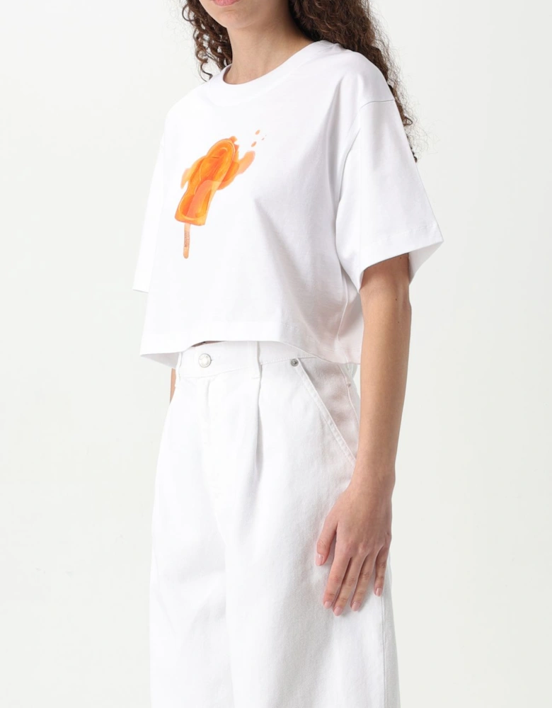 Cropped TShirt Popsicle Print