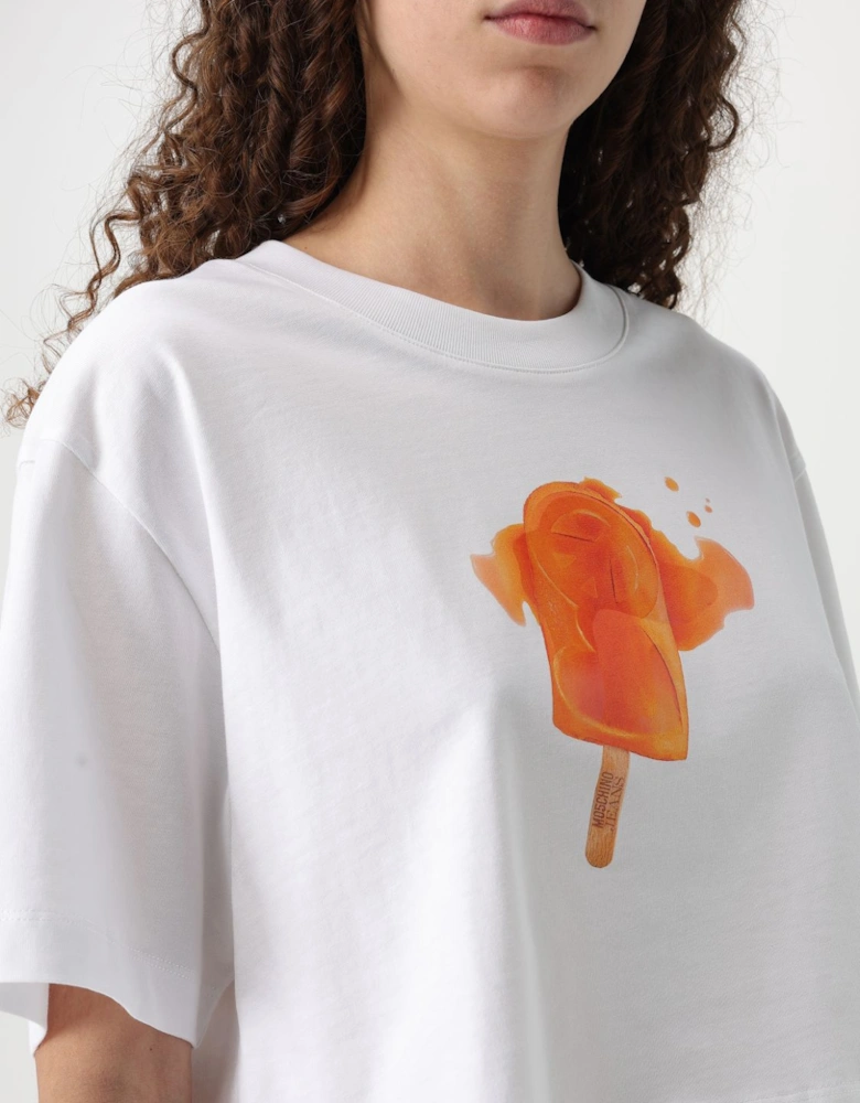 Cropped TShirt Popsicle Print