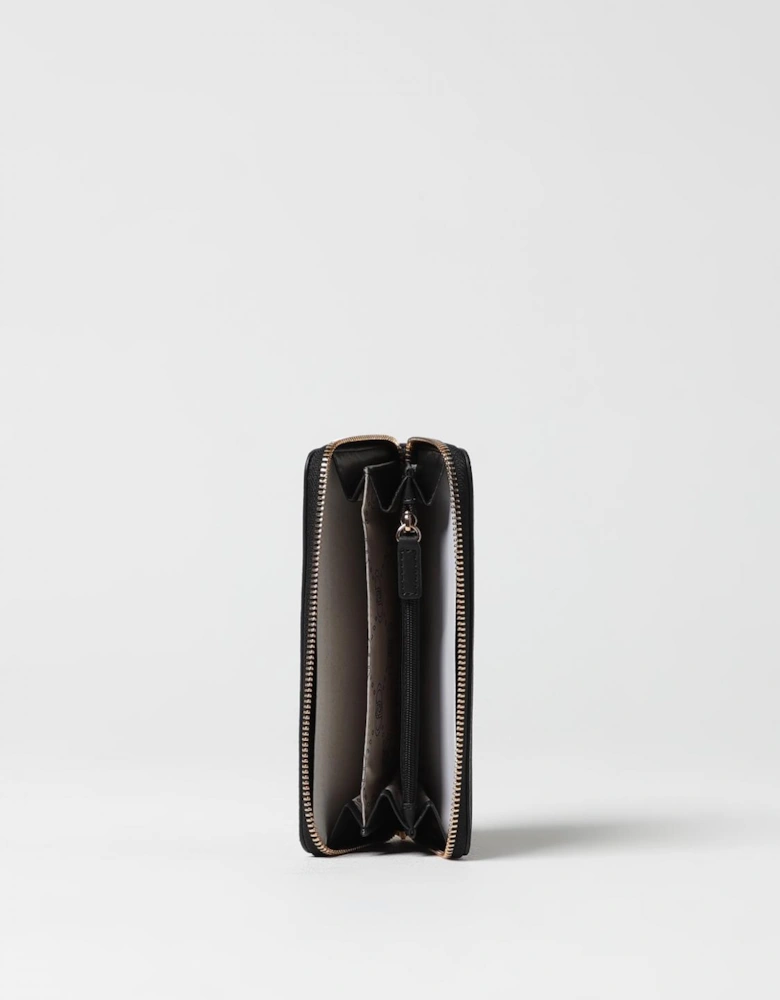 Zip Around Leather Wallet