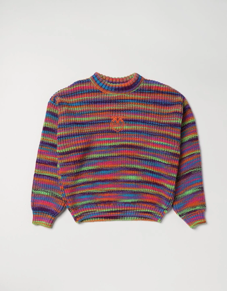 Rainbow Stripe Knit Sweater