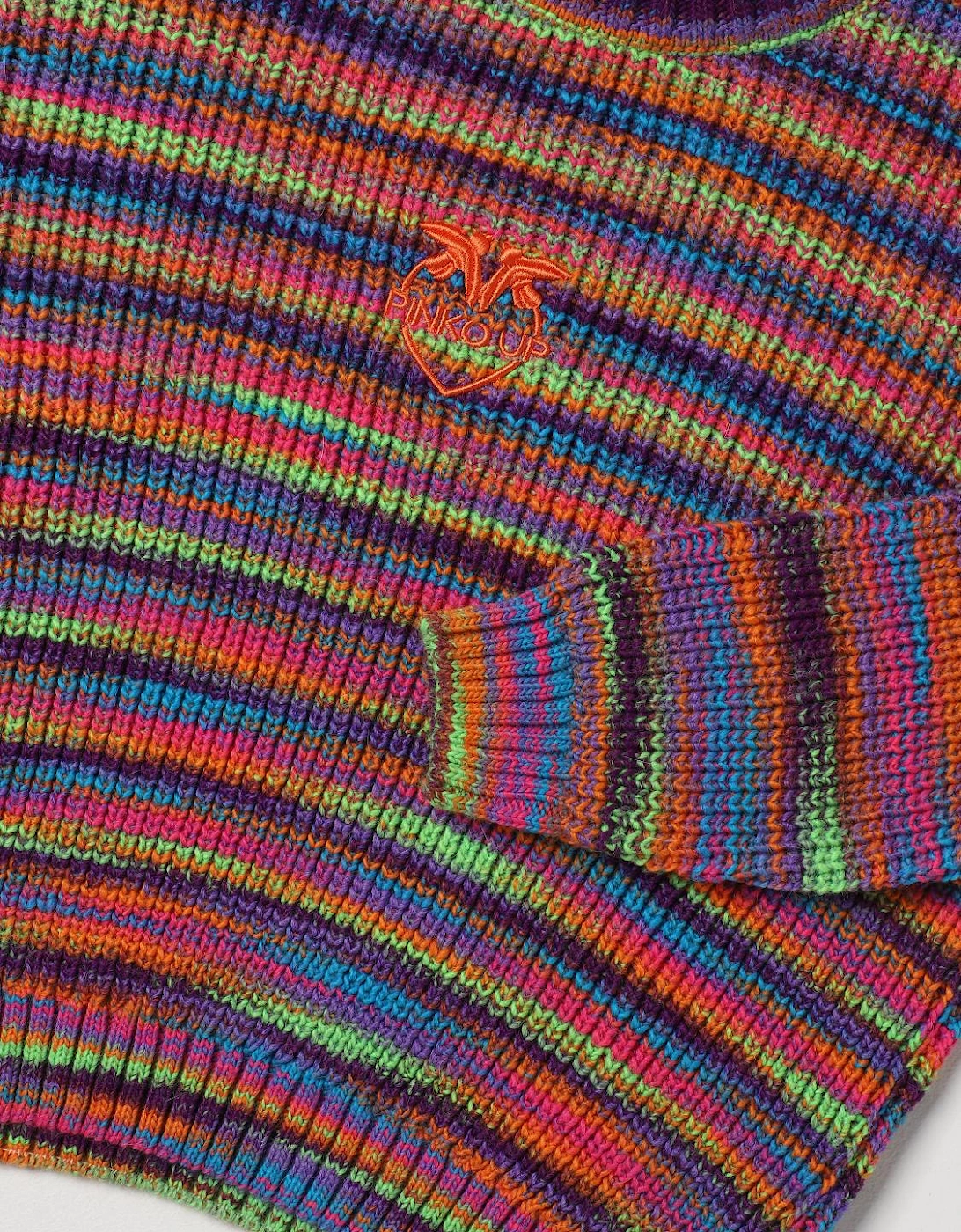 Rainbow Stripe Knit Sweater