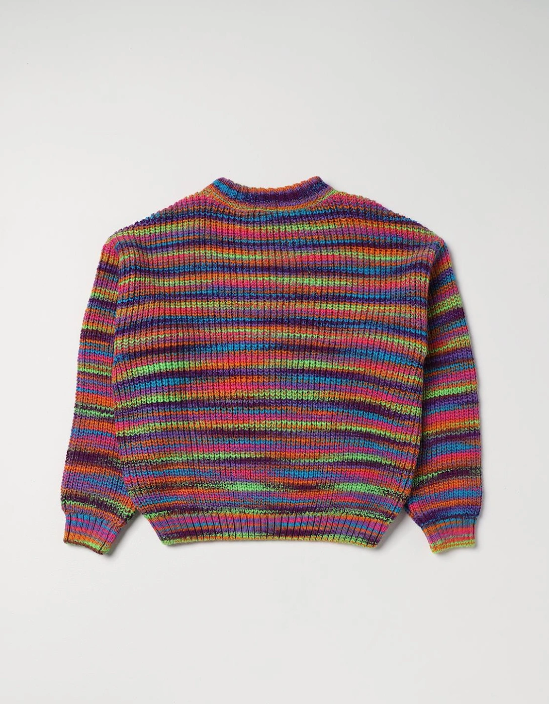 Rainbow Stripe Knit Sweater
