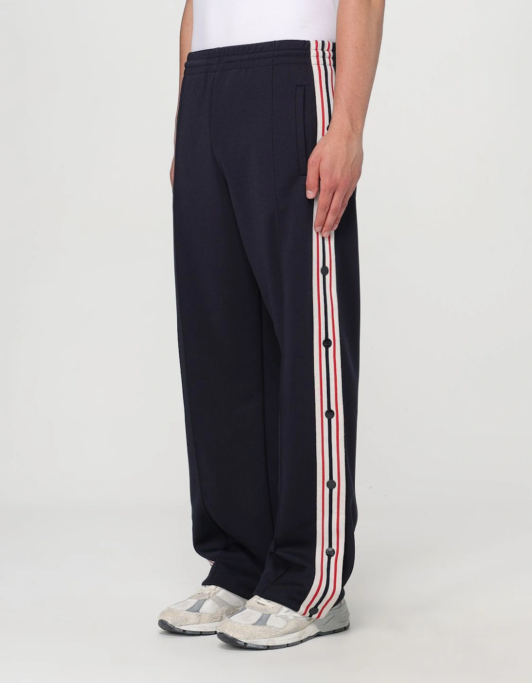 Track Pants with Side Button Detailing