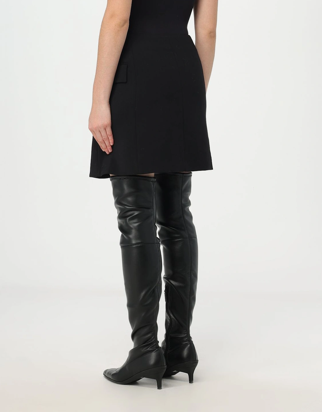 Button Front Mini Skirt