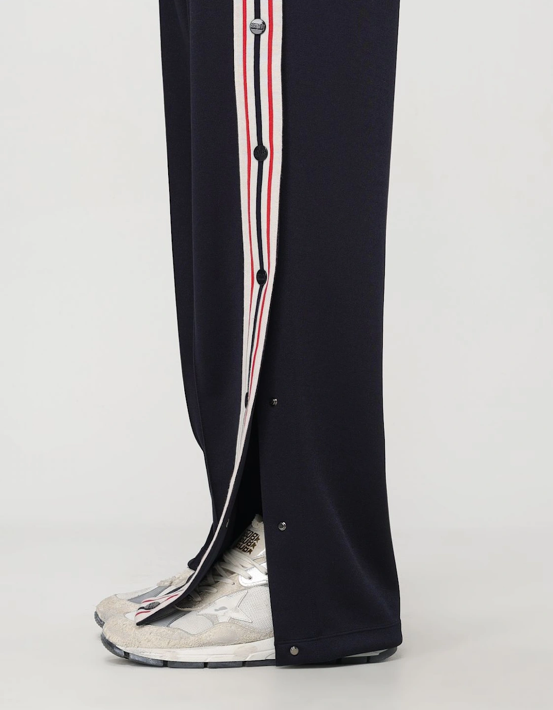 Track Pants with Side Button Detailing