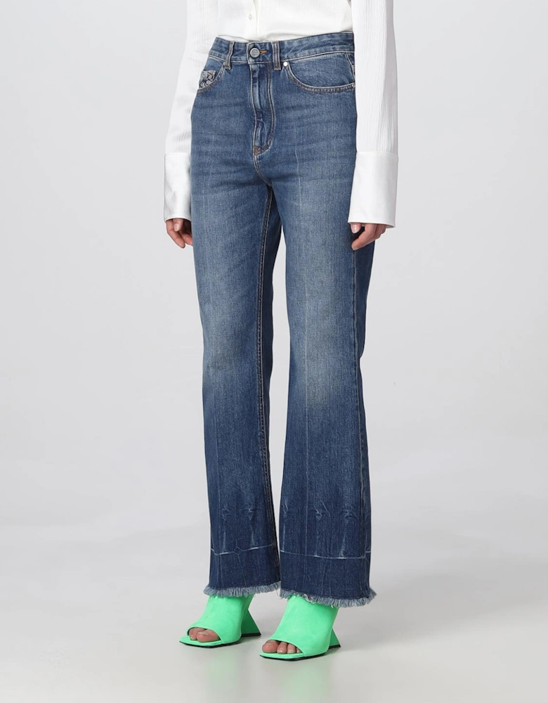Flare Jeans Raw Hem