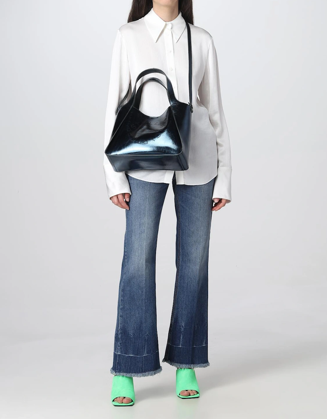Flare Jeans Raw Hem