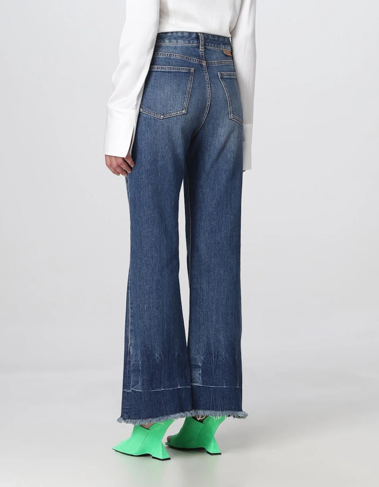 Flare Jeans Raw Hem