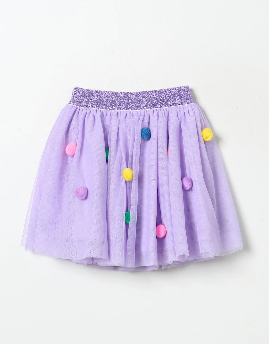 Girls Tutu Skirt with PomPoms, 3 of 2