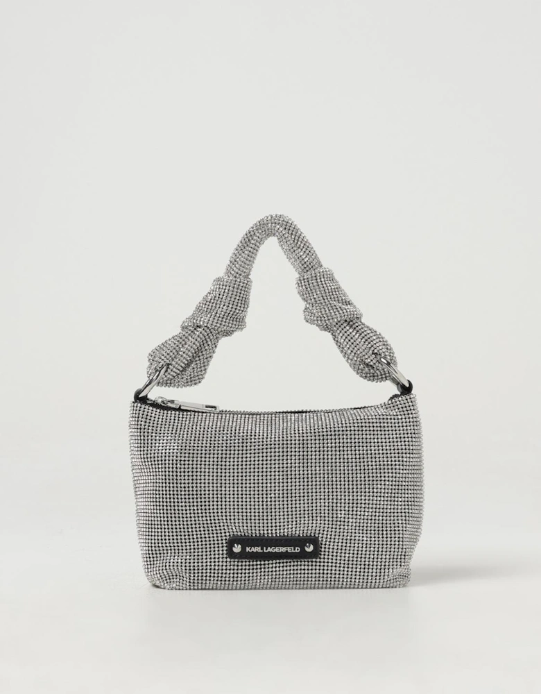 Rhinestone Knotted Clutch Bag